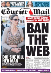 Courier Mail (Australia) Newspaper Front Page for 21 August 2013