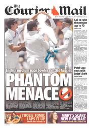 Courier Mail (Australia) Newspaper Front Page for 22 November 2013
