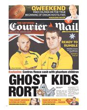 Courier Mail (Australia) Newspaper Front Page for 22 June 2013