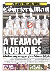 Courier Mail (Australia) Newspaper Front Page for 23 November 2013