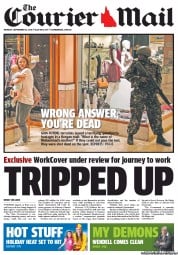 Courier Mail (Australia) Newspaper Front Page for 23 September 2013