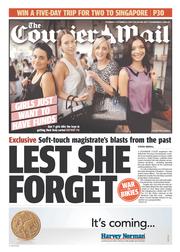 Courier Mail (Australia) Newspaper Front Page for 24 October 2013