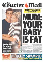 Courier Mail (Australia) Newspaper Front Page for 24 January 2014
