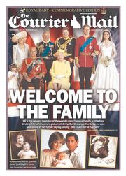 Courier Mail (Australia) Newspaper Front Page for 24 July 2013
