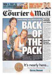 Courier Mail (Australia) Newspaper Front Page for 25 October 2013