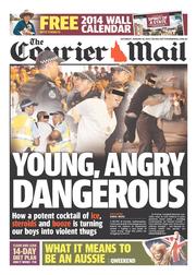Courier Mail (Australia) Newspaper Front Page for 25 January 2014