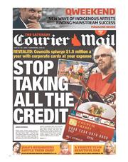 Courier Mail (Australia) Newspaper Front Page for 25 May 2013