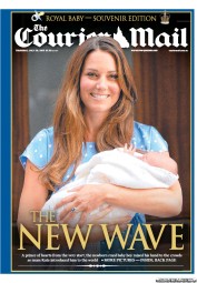 Courier Mail (Australia) Newspaper Front Page for 25 July 2013