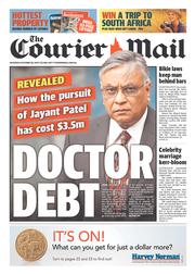Courier Mail (Australia) Newspaper Front Page for 26 October 2013