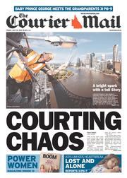 Courier Mail (Australia) Newspaper Front Page for 26 July 2013