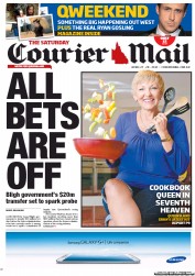 Courier Mail (Australia) Newspaper Front Page for 27 April 2013