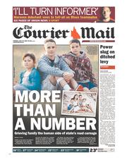 Courier Mail (Australia) Newspaper Front Page for 27 May 2013