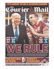 Courier Mail (Australia) Newspaper Front Page for 27 June 2013