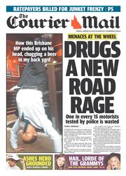 Courier Mail (Australia) Newspaper Front Page for 28 January 2014