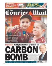 Courier Mail (Australia) Newspaper Front Page for 28 June 2013
