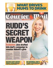 Courier Mail (Australia) Newspaper Front Page for 29 June 2013