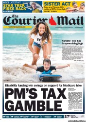 Courier Mail (Australia) Newspaper Front Page for 2 May 2013