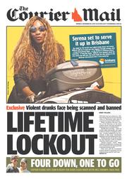 Courier Mail (Australia) Newspaper Front Page for 30 December 2013