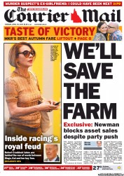 Courier Mail (Australia) Newspaper Front Page for 30 April 2013