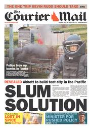 Courier Mail (Australia) Newspaper Front Page for 30 July 2013