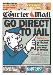 Courier Mail (Australia) Newspaper Front Page for 31 July 2013