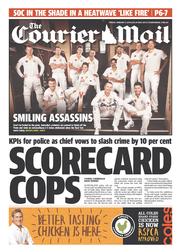 Courier Mail (Australia) Newspaper Front Page for 3 January 2014