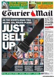 Courier Mail (Australia) Newspaper Front Page for 3 May 2013
