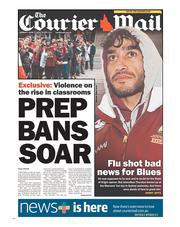 Courier Mail (Australia) Newspaper Front Page for 3 June 2013