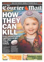 Courier Mail (Australia) Newspaper Front Page for 3 July 2013