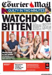 Courier Mail (Australia) Newspaper Front Page for 4 April 2013