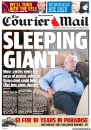 Courier Mail (Australia) Newspaper Front Page for 4 September 2013