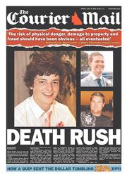 Courier Mail (Australia) Newspaper Front Page for 5 July 2013