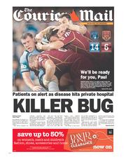 Courier Mail (Australia) Newspaper Front Page for 6 June 2013
