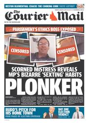 Courier Mail (Australia) Newspaper Front Page for 6 August 2013