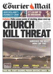 Courier Mail (Australia) Newspaper Front Page for 7 January 2014