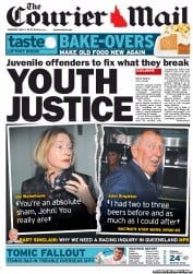 Courier Mail (Australia) Newspaper Front Page for 7 May 2013