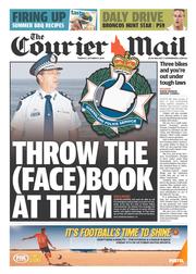 Courier Mail (Australia) Newspaper Front Page for 8 October 2013