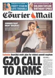Courier Mail (Australia) Newspaper Front Page for 9 December 2013