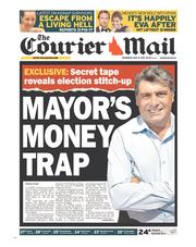 Courier Mail (Australia) Newspaper Front Page for 9 May 2013