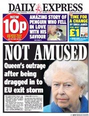 Daily Express (UK) Newspaper Front Page for 10 March 2016
