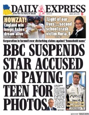 Daily Express (UK) Newspaper Front Page for 10 July 2023