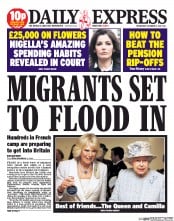 Daily Express (UK) Newspaper Front Page for 11 December 2013