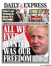 Daily Express (UK) Newspaper Front Page for 11 December 2020