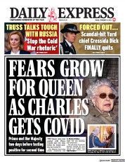 Daily Express (UK) Newspaper Front Page for 11 February 2022