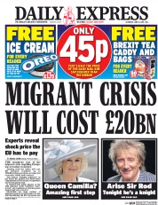 Daily Express (UK) Newspaper Front Page for 11 June 2016