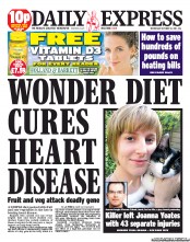 Daily Express (UK) Newspaper Front Page for 12 October 2011