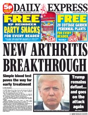 Daily Express (UK) Newspaper Front Page for 12 December 2015