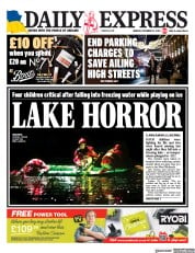 Daily Express (UK) Newspaper Front Page for 12 December 2022