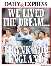 Daily Express (UK) Newspaper Front Page for 12 July 2018