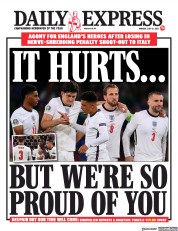 Daily Express (UK) Newspaper Front Page for 12 July 2021